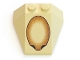 Part No: 6069px2  Name: Wedge 4 x 4 Triple without Stud Notches with Brown Oval Pattern