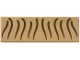 Part No: 63864pb212  Name: Tile 1 x 3 with Dark Brown Curved Stripes Pattern (BrickHeadz Gollum Hair)