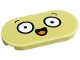 Part No: 66857pb026  Name: Tile, Round 2 x 4 Oval with Eyes and Open Mouth with Tongue Pattern (Sticker) - Set 41701