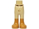 Part No: 67072c00pb020  Name: Mini Doll Hips and Trousers with Back Pockets with Molded Medium Nougat Lower Legs / Boots Pattern - Thin Hinge