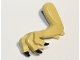 Part No: 68445pb01  Name: Dinosaur Leg Small (Front) with Pin, 2 Elbow Spikes and Black Claws Pattern - Left