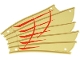 Part No: 68862 Name: Cloth Sail 27 x 20 with Dark Tan Ribs and Stitching, Red Stripes, LEGO Copyright on Right Pattern Part No: 68862 Name: Cloth Sail 27 x 20 with Dark Tan Ribs and Stitching, Red Stripes, LEGO Copyright on Right Pattern