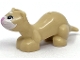 Part No: 6903pb02  Name: Ferret, Friends Style with White Face, Bright Pink Nose and Mouth and Black Eyes Pattern
