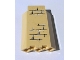 Part No: 87421pb003  Name: Panel 3 x 3 x 6 Corner Wall without Bottom Indentations with Bricks Pattern 3 (Sticker) - Sets 4842 / 4867
