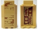 Part No: 87421pb046  Name: Panel 3 x 3 x 6 Corner Wall without Bottom Indentations with Bricks Type 3 Outside and Gryffindor Banner Inside Pattern (Stickers) - Set 75953