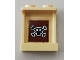 Part No: 87552pb061  Name: Panel 1 x 2 x 2 with Side Supports - Hollow Studs with Black Skull and Crossbones on Reddish Brown Background Pattern (Sticker) - Set 75551