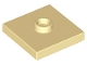 Part No: 87580  Name: Plate, Modified 2 x 2 with Groove and 1 Stud in Center (Jumper)