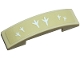 Part No: 93273pb228 Name: Slope, Curved 4 x 1 x 2/3 Double with White Bird Footprint on Tan Background Pattern (Sticker) - Set 40443 Part No: 93273pb228 Name: Slope, Curved 4 x 1 x 2/3 Double with White Bird Footprint on Tan Background Pattern (Sticker) - Set 40443