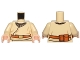 Lot ID: 404083294  Part No: 973pb2049c01  Name: Torso SW Layered Shirt, Brown Belt with Gold Buckle, Pouches on Reverse Pattern / Tan Arms / Light Nougat Hands