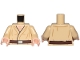 Part No: 973pb3172c01  Name: Torso SW Tunic, Dark Brown Belt and Hairy Chest Pattern (Wuher) / Tan Arms / Light Nougat Hands