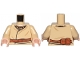 Part No: 973pb3395c01  Name: Torso SW Layered Shirt, Brown Belt and Buckle, Pouches on Reverse Pattern / Tan Arms / Light Nougat Hands