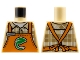 Part No: 973pb4834 Name: Torso Orange Apron with Green Leaf over Dark Tan and White Plaid Shirt Pattern Part No: 973pb4834 Name: Torso Orange Apron with Green Leaf over Dark Tan and White Plaid Shirt Pattern