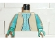 Part No: 973px323c01  Name: Torso SW Vest with Sky Blue Shirt Pattern (Greedo) / Sky Blue Arms Printed / Dark Turquoise Hands