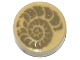 Part No: 98138pb025  Name: Tile, Round 1 x 1 with Ammonite Fossil Pattern
