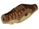 Part No: 98160c04pb01  Name: Dinosaur Body Tyrannosaurus rex with Medium Nougat Top with Dark Brown Stripes Pattern