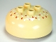 Part No: 98220pb04  Name: Duplo, Brick Round 4 x 4 Dome Top with 2 x 2 Studs with Dark Orange and White Seeds Pattern