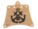 Part No: sailbb30  Name: Cloth Sail 12 x 10 with Black Crossed Anchors Pattern