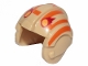 Part No: x164pb23  Name: Minifigure, Headgear Helmet SW Rebel Pilot with Orange Stripes and Red Insignia Pattern