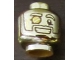 Part No: 3626pb2152  Name: Minifigure, Head Glasses with Monocle, Wide Grin with Teeth Pattern (Mr. Gold)
