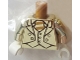 Part No: 973pb3173c01  Name: Torso Suit Jacket with Vest and Tie with Stripes Pattern (Mr. Gold) / Chrome Gold Arms / White Hands