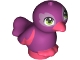 Lot ID: 399673610  Part No: 35074pb07  Name: Bird, Friends / Elves, Feet Joined with Magenta Body and Lime Eyes Pattern