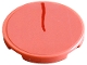Lego part: Tile, Round 3 x 3 with Tongue with Red Midline Groove / Curved Line Pattern (Sticker) - Set 43269