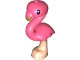 Part No: 67430pb02  Name: Bird, Flamingo Friends with Molded Light Nougat Legs, Printed Black Eyes and Gold Beak Pattern