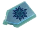 Part No: 22385pb232  Name: Tile, Modified 2 x 3 Pentagonal with Metallic Light Blue Snowflake Pattern (Sticker) - Set 43197