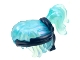 Lot ID: 406600988  Part No: 76917pb02  Name: Minifigure, Hair Female with Ponytail, Dark Blue Headband Pattern