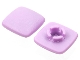 Part No: 45467  Name: Clikits, Icon Square 2 x 2 Small with Pin, Frosted (Solid and Transparent Colors)