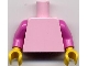 Part No: 973c003  Name: Torso Plain / Dark Pink Arms / Yellow Hands