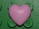Part No: clikits027u  Name: Clikits, Icon Heart 2 x 2 Small with Pin (Undetermined Type)