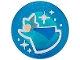 Part No: 98138pb420 Name: Tile, Round 1 x 1 with Fairy Godmother Merryweather, Light Nougat Face, Blue Cloak, White Dots and Sparkles Pattern Part No: 98138pb420 Name: Tile, Round 1 x 1 with Fairy Godmother Merryweather, Light Nougat Face, Blue Cloak, White Dots and Sparkles Pattern