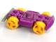 Lot ID: 200052274  Part No: 30558c09  Name: Vehicle, Base 4 x 6 Racer Base with Yellow Wheels and Light Gray Bumper