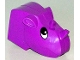 Part No: 44218c01pb01  Name: Duplo Figure Head Animal 2 x 2 Base Rhino with Black and White Eyes Pattern