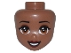 Lot ID: 382583312  Part No: 49088  Name: Mini Doll, Head Friends with Reddish Brown Eyes, Dark Red Lips and Open Mouth Pattern