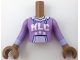 Part No: FTGpb518c01 Name: Torso Mini Doll Girl Medium Lavender Hoodie with Lavender Kangaroo Pocket and Hood, White 'HLC' and Stars Pattern, Medium Brown Arms with Hands with Medium Lavender Long Sleeves with Lavender Cuffs Part No: FTGpb518c01 Name: Torso Mini Doll Girl Medium Lavender Hoodie with Lavender Kangaroo Pocket and Hood, White 'HLC' and Stars Pattern, Medium Brown Arms with Hands with Medium Lavender Long Sleeves with Lavender Cuffs