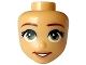 Lot ID: 396575414  Part No: 103396  Name: Mini Doll, Head Friends with Reddish Brown Eyebrows, Olive Green Eyes, Nougat Lips, Open Mouth Smile with Teeth Pattern