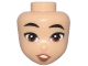 Lot ID: 408264321  Part No: 105945  Name: Mini Doll, Head Friends with Black Eyebrows, Reddish Brown Eyes, Nougat Lips, and Dark Orange Open Mouth Smile with Top Teeth Pattern