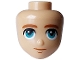 Lot ID: 398537246  Part No: 105954  Name: Mini Doll, Head Friends with Dark Orange Eyebrows, Mouth and Chin Dimple, Dark Turquoise Eyes, Neutral Pattern