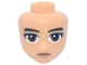 Part No: 109606  Name: Mini Doll, Head Friends with Black Eyebrows and Eyelashes, Dark Brown Eyes, Medium Nougat Freckles and Nougat Lips Pattern