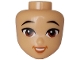 Part No: 112385 Name: Mini Doll, Head Friends with Black Eyebrows, Reddish Brown Eyes, Nougat Lips, Dark Orange Open Mouth Rounded Smile with Teeth Pattern Part No: 112385 Name: Mini Doll, Head Friends with Black Eyebrows, Reddish Brown Eyes, Nougat Lips, Dark Orange Open Mouth Rounded Smile with Teeth Pattern