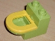 Lot ID: 349307034  Part No: 4911c01  Name: Duplo, Furniture Toilet with Yellow Seat (4911 / 4912)