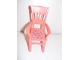 Part No: 6925pb02  Name: Scala Chair - Highback Dining with Flowers on Dark Pink Background Pattern (Sticker) - Set 3242