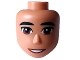Lot ID: 415330748  Part No: 101231  Name: Mini Doll, Head Friends Male Large with Thick Black Eyebrows, Reddish Brown Eyes, and Open Mouth Smile with Teeth Pattern