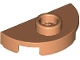 Afbeelding van Lego stukje, Plate, Round 1 x 2 Half with 1 Stud (Jumper), Nougat