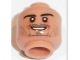 Lot ID: 396436549  Part No: 3626cpb1668  Name: Minifigure, Head Black Eyebrows, Stubble, Goatee, White Pupils, Smile Pattern (Mats Hummels) - Hollow Stud