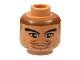 Part No: 3626pb0136  Name: Minifigure, Head NBA Pau Gasol Pattern