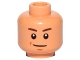 Part No: 3626pb1675  Name: Minifigure, Head Brown Eyebrows, Chin Dimple, Smile Pattern (SW Zander)