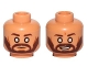 Part No: 3626pb1707  Name: Minifigure, Head Dual Sided Dark Brown Eyebrows, Beard, Cheek Lines, White Blind Eyes, Neutral / Smile Pattern (SW Kanan Jarrus)